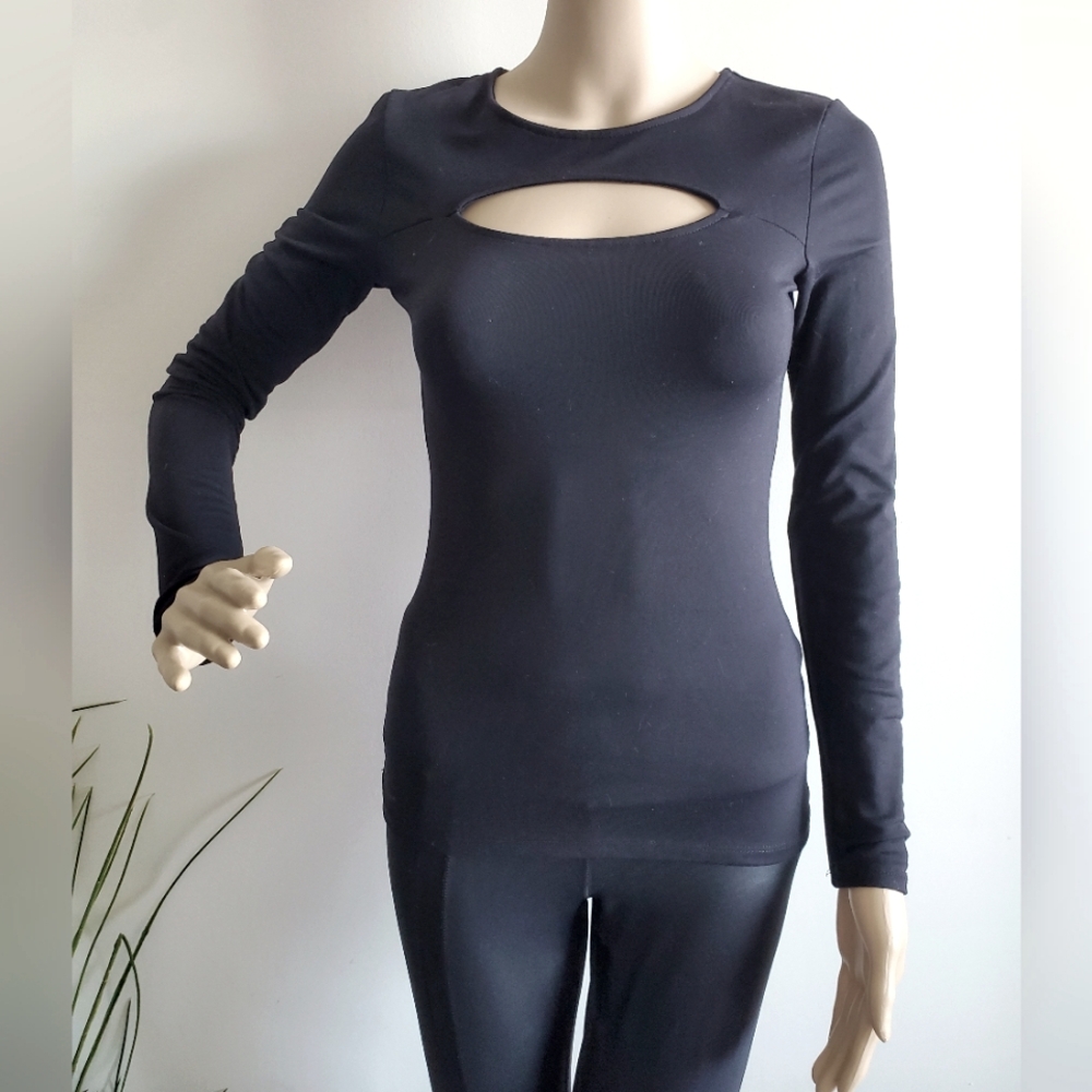 BEBE Cut-Out Top